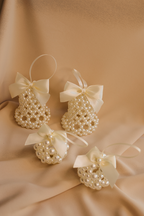 nan – handcrafted pearl ornament with silver details, gift‑ready by Rivolini.